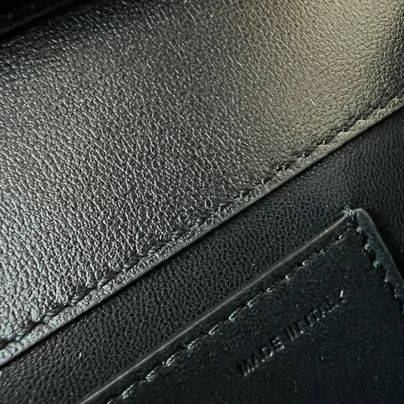 ❌❌SOLD! NWT Valentino Loco VLogo Long Black Leather Shoulder Bag - Picture 8 of 9